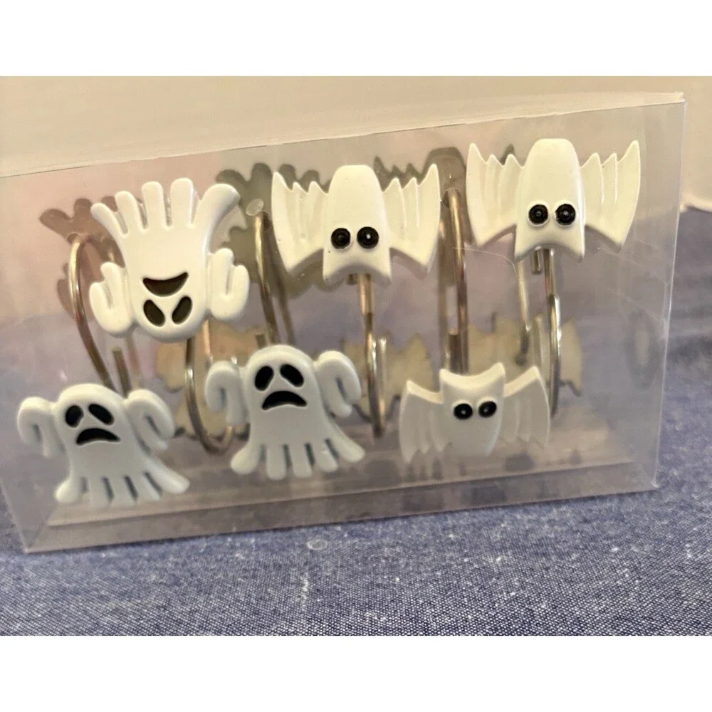 Four Sets of New Seasonal Shower Curtain Hooks